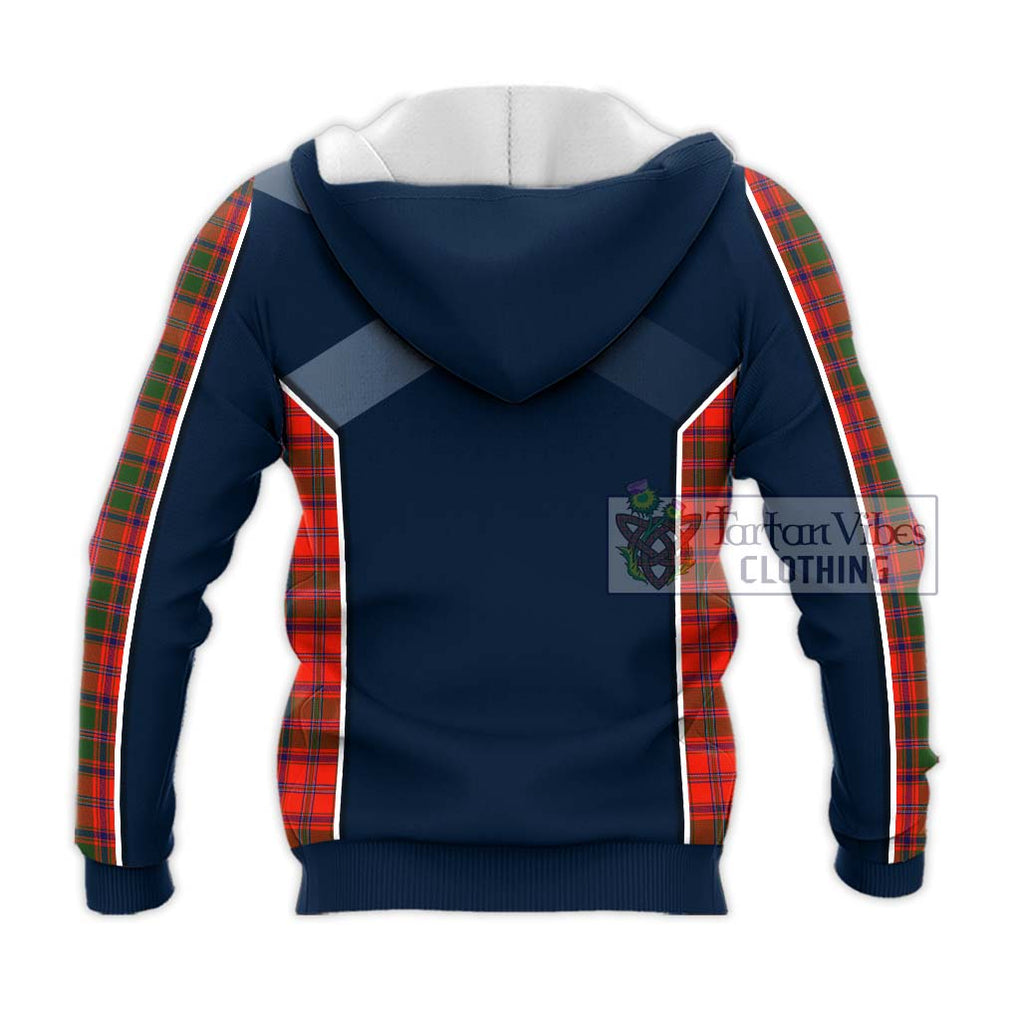 Stewart of Appin Modern Tartan Knitted Hoodie with Family Crest and Lion Rampant Vibes Sport Style - Tartan Vibes Clothing