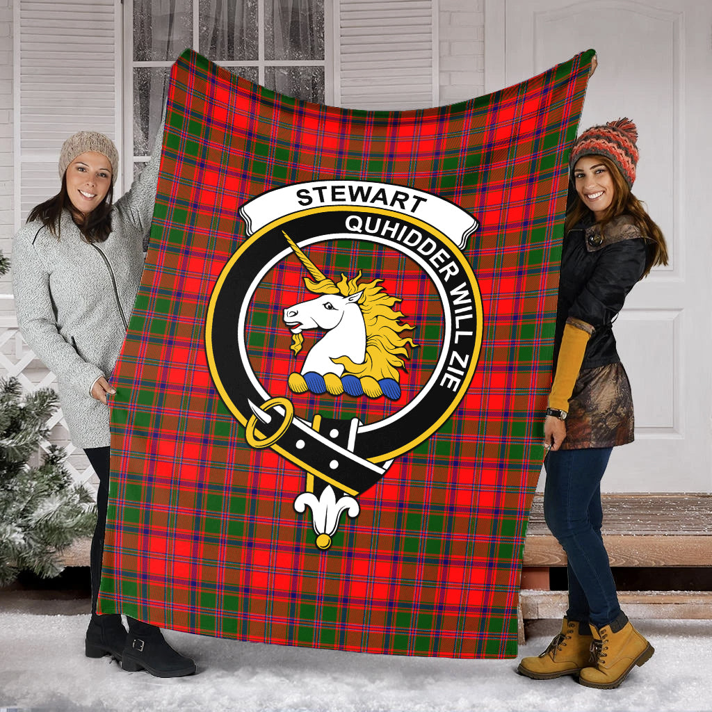 stewart-of-appin-modern-tartab-blanket-with-family-crest