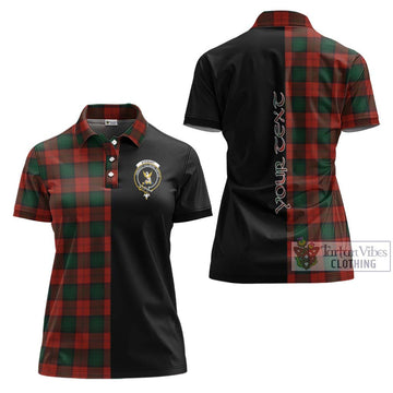 Stewart of Atholl Tartan Women's Polo Shirt with Family Crest and Half Of Me Style