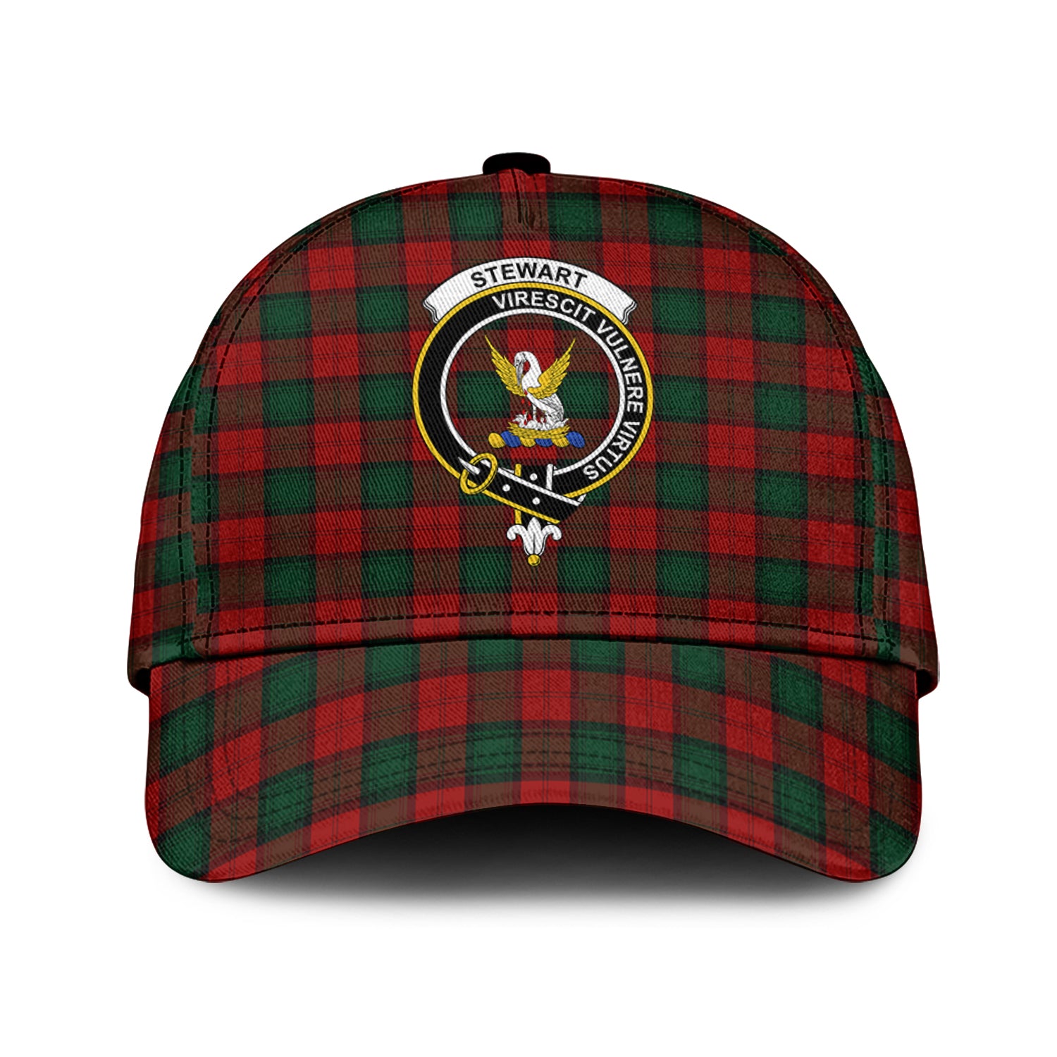 Stewart of Atholl Tartan Classic Cap with Family Crest Classic Cap Universal Fit - Tartan Vibes Clothing