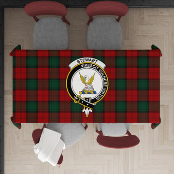 Stewart of Atholl Tartan Tablecloth with Family Crest