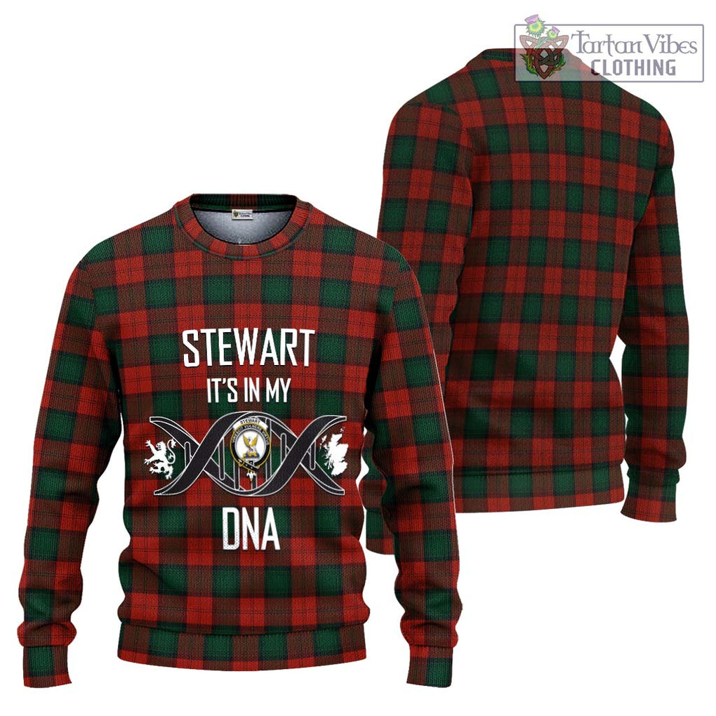 Stewart of Atholl Tartan Knitted Sweater with Family Crest DNA In Me Style Unisex - Tartanvibesclothing Shop