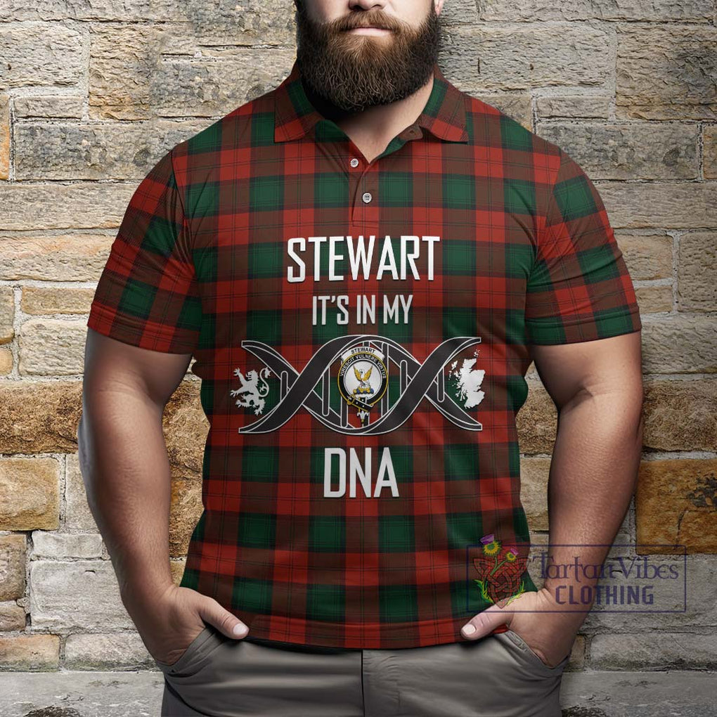 Stewart of Atholl Tartan Polo Shirt with Family Crest DNA In Me Style Kid - Tartanvibesclothing Shop