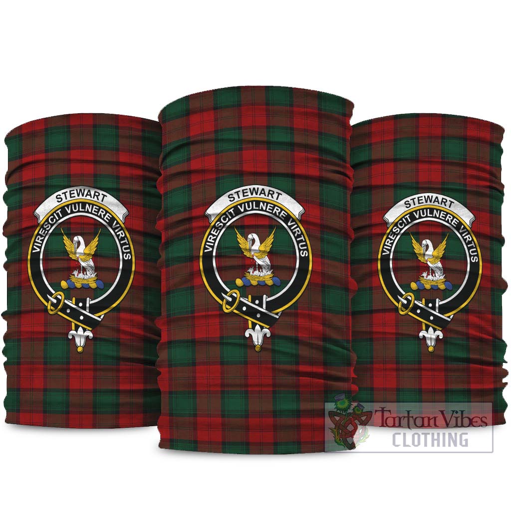 Stewart of Atholl Tartan Neck Gaiters, Tartan Bandanas, Tartan Head Band with Family Crest