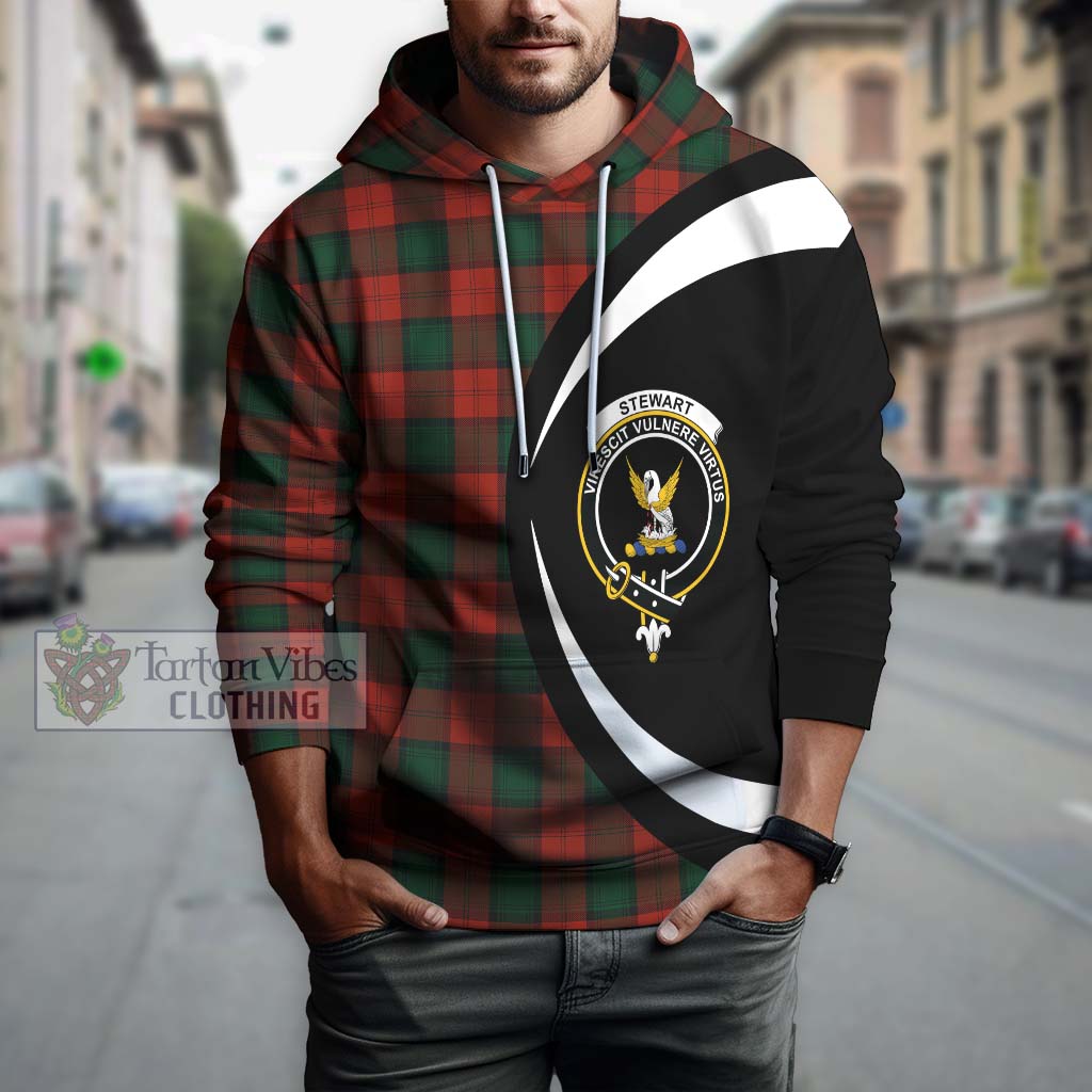 Stewart of Atholl Tartan Hoodie with Family Crest Circle Style Zip Hoodie - Tartan Vibes Clothing