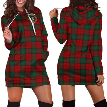 Stewart of Atholl Tartan Hoodie Dress with Family Crest