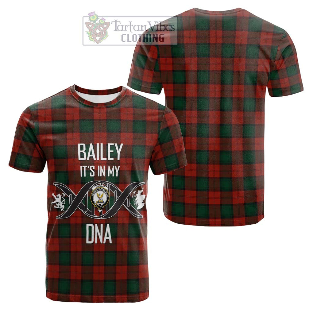 Tartan Vibes Clothing Stewart of Atholl Tartan Cotton T-shirt with Family Crest DNA In Me Style