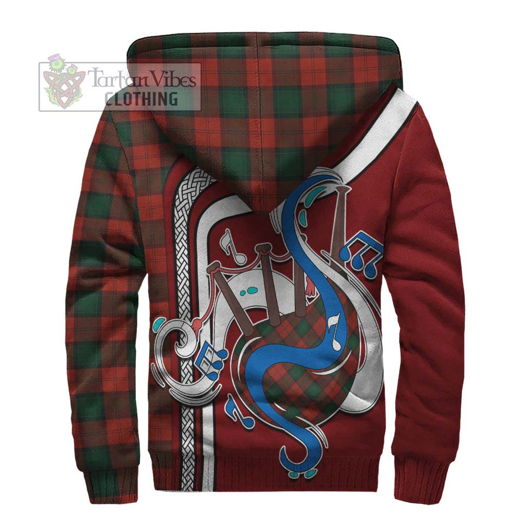 Stewart of Atholl Tartan Sherpa Hoodie with Epic Bagpipe Style - Tartanvibesclothing Shop