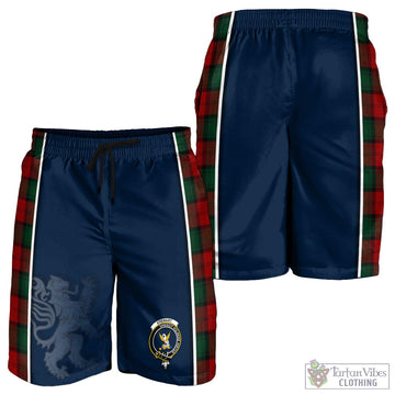 Stewart of Atholl Tartan Men's Shorts with Family Crest and Lion Rampant Vibes Sport Style