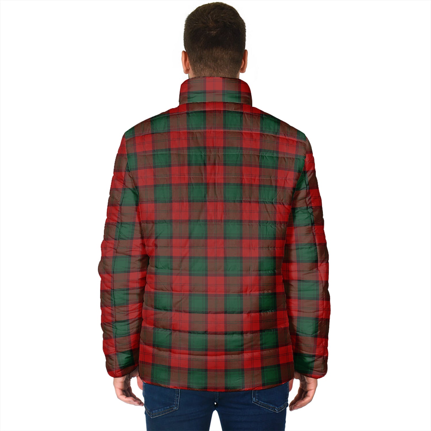 Stewart of Atholl Tartan Padded Jacket with Family Crest - Tartan Vibes Clothing