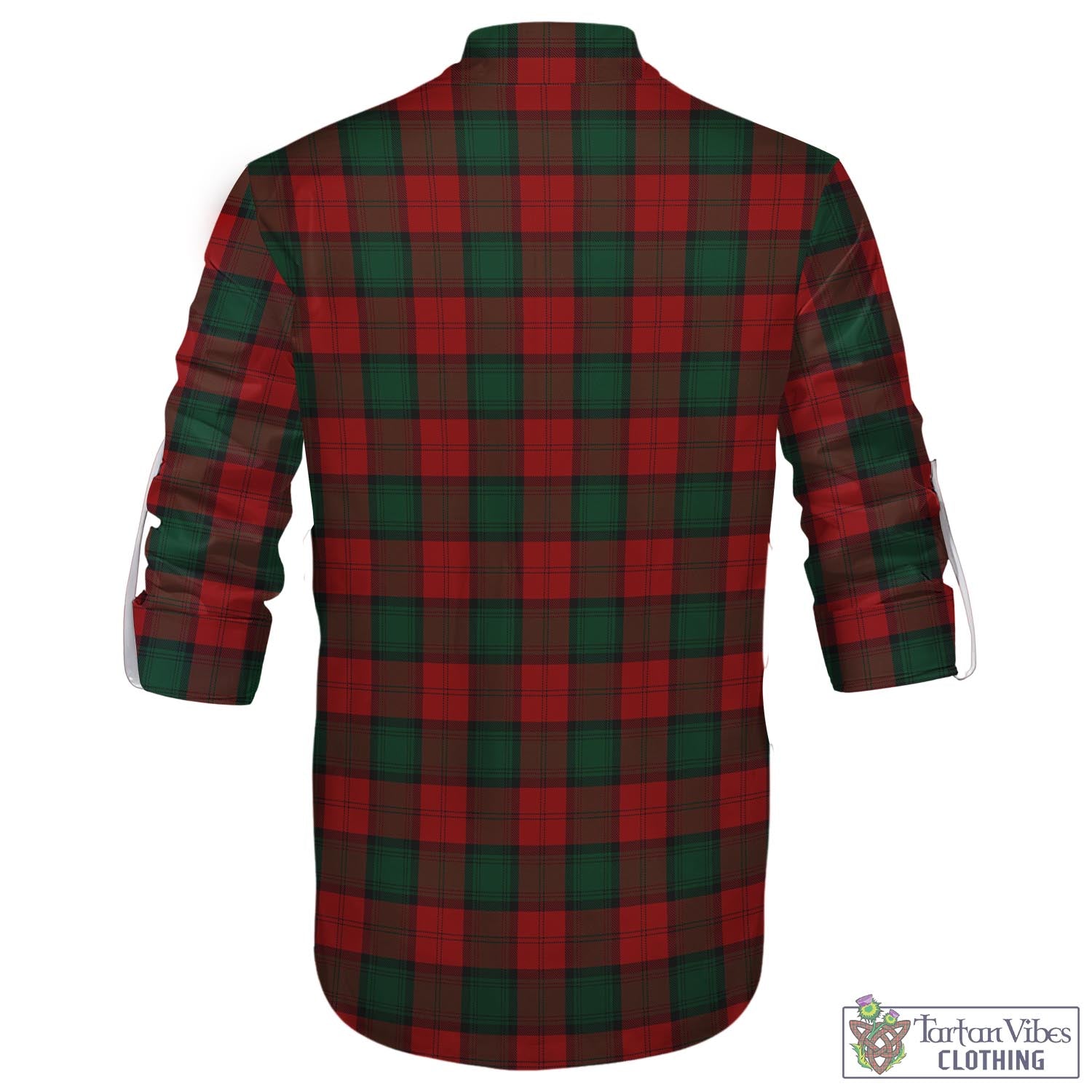 Tartan Vibes Clothing Stewart of Atholl Tartan Men's Scottish Traditional Jacobite Ghillie Kilt Shirt