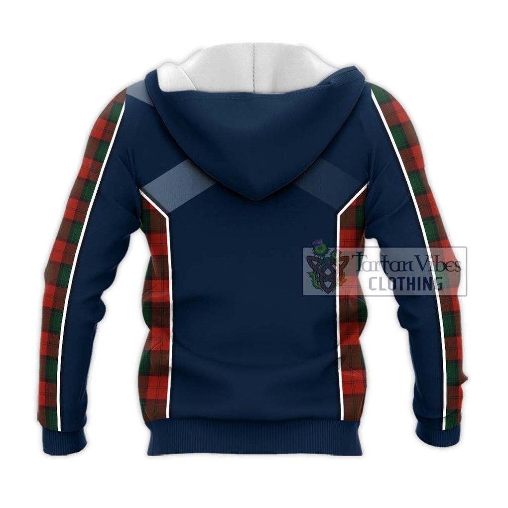 Stewart of Atholl Tartan Knitted Hoodie with Family Crest and Lion Rampant Vibes Sport Style - Tartan Vibes Clothing