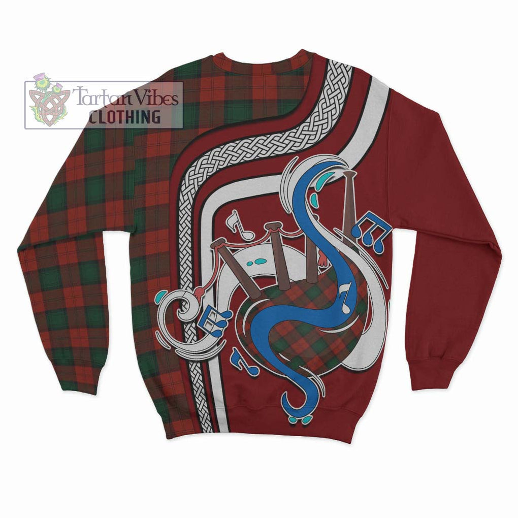 Tartan Vibes Clothing Stewart of Atholl Tartan Sweatshirt with Epic Bagpipe Style