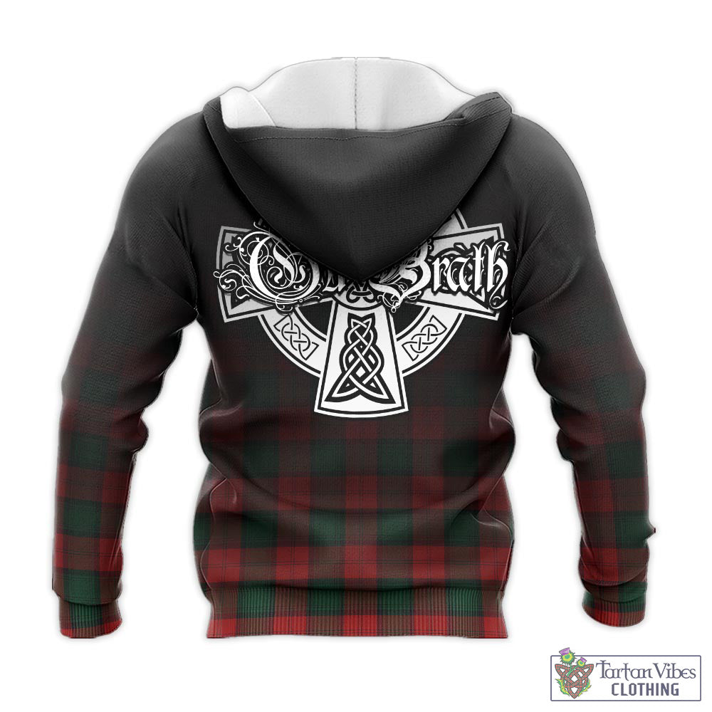 Tartan Vibes Clothing Stewart of Atholl Tartan Knitted Hoodie Featuring Alba Gu Brath Family Crest Celtic Inspired