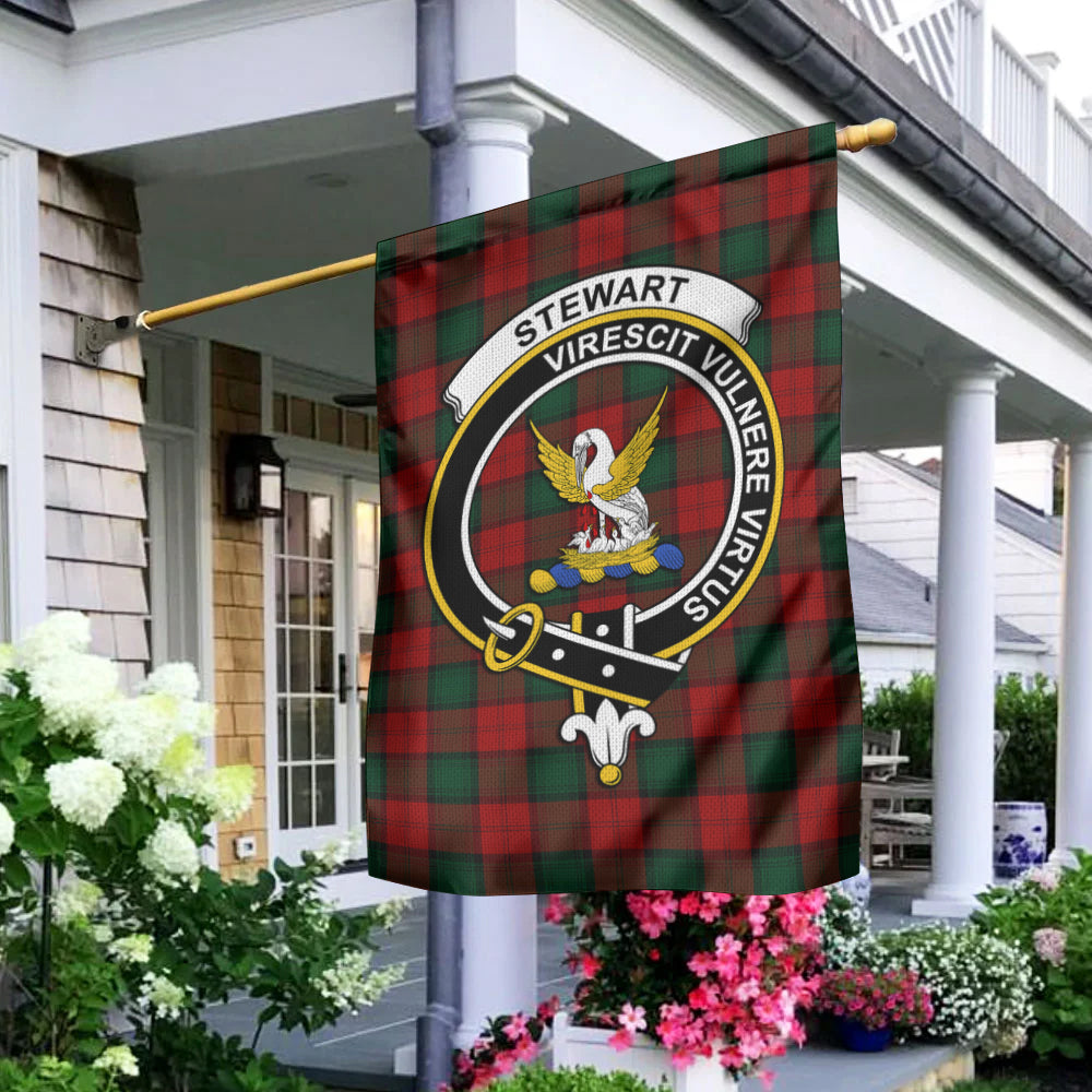 Stewart of Atholl Tartan Flag with Family Crest - Tartan Vibes Clothing