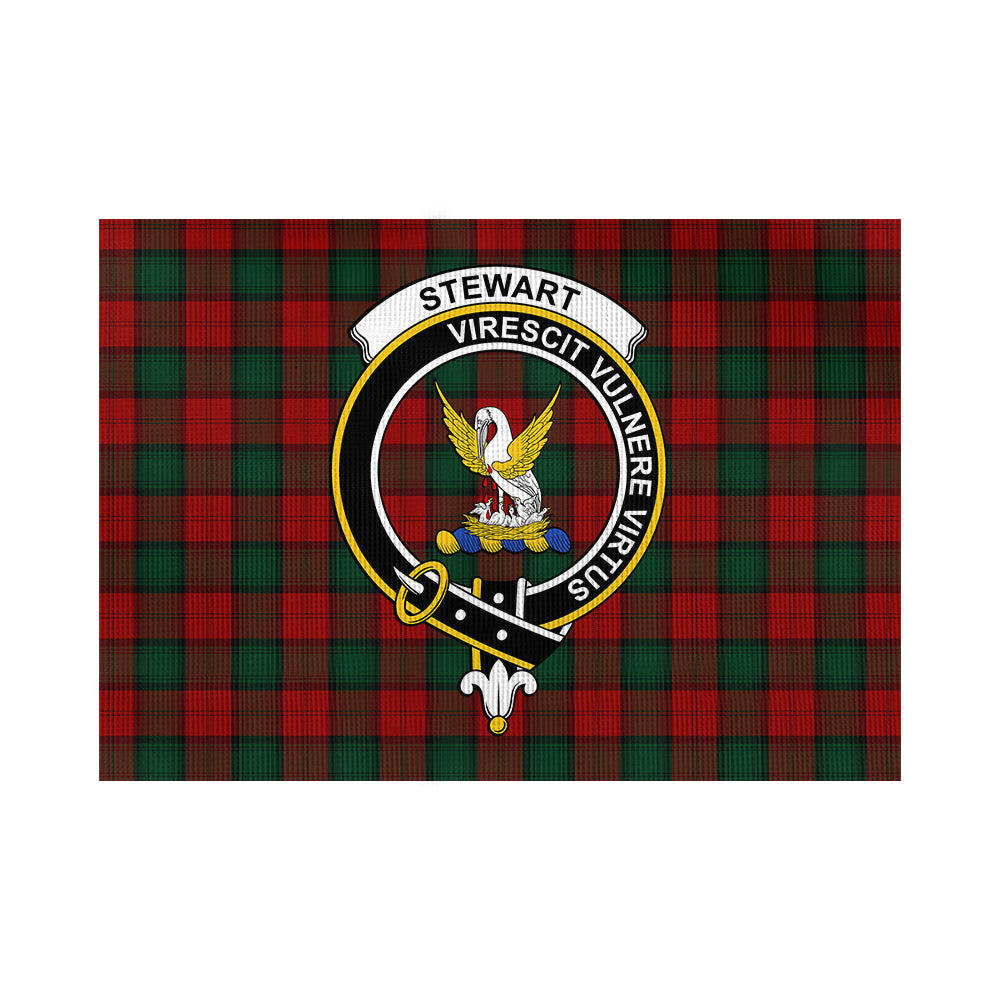 Stewart of Atholl Tartan Flag with Family Crest - Tartan Vibes Clothing