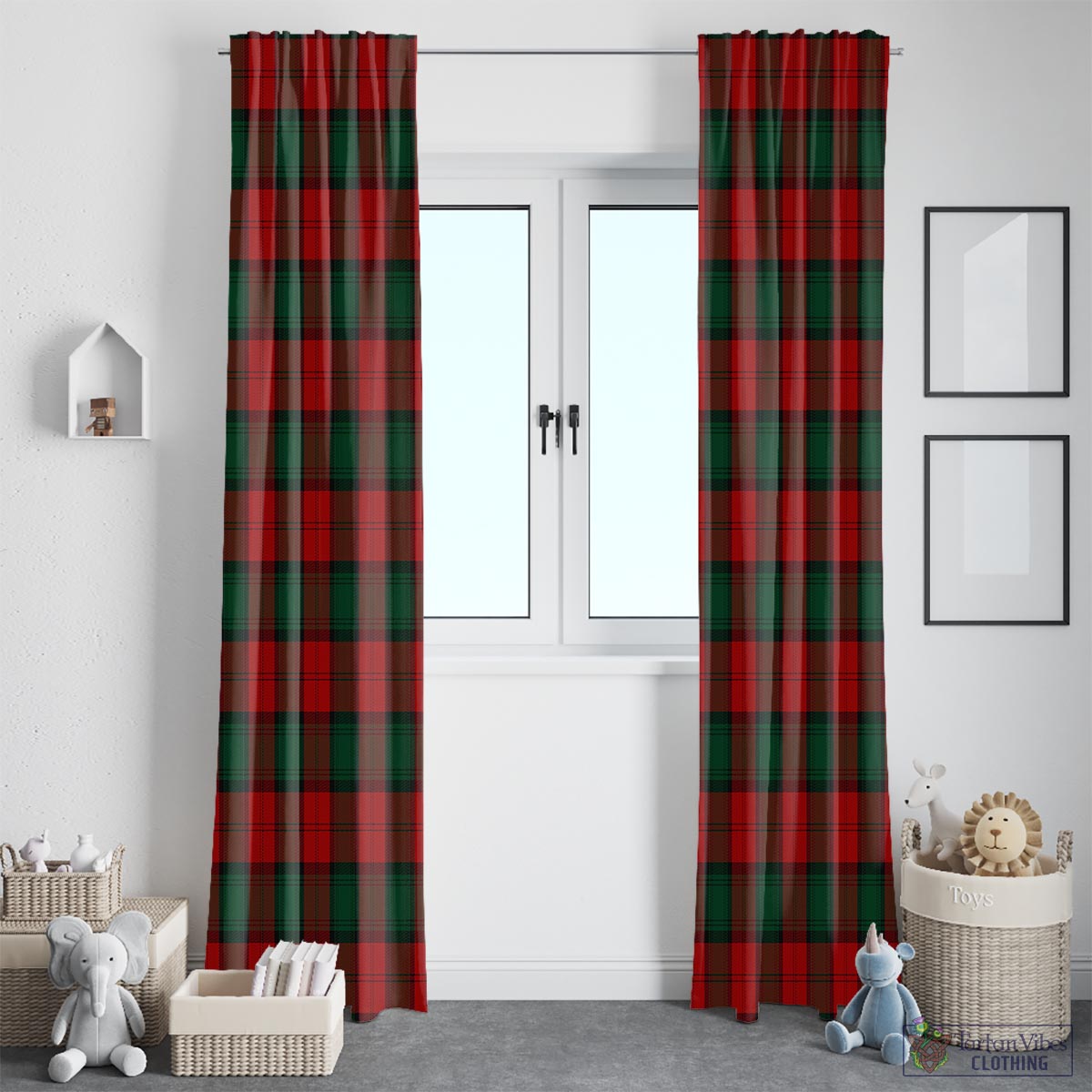 Stewart of Atholl Tartan Window Curtain