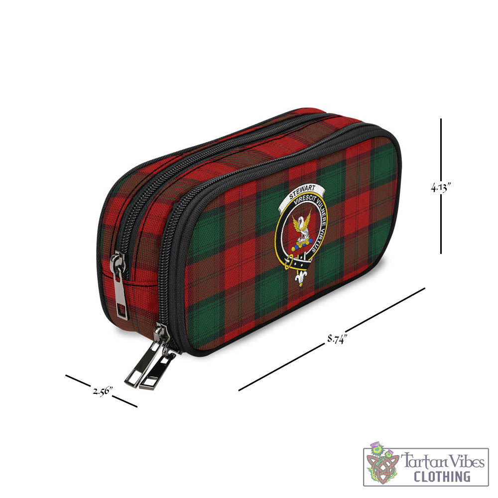 Tartan Vibes Clothing Stewart of Atholl Tartan Pen and Pencil Case with Family Crest