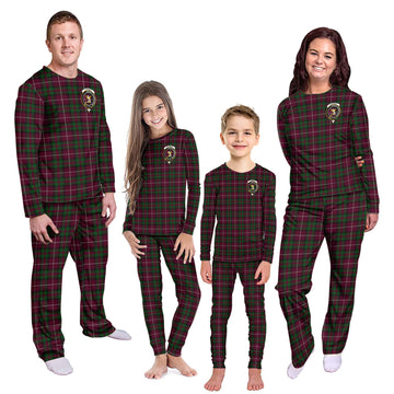 Stewart of Bute Hunting Tartan Pajamas Family Set with Family Crest