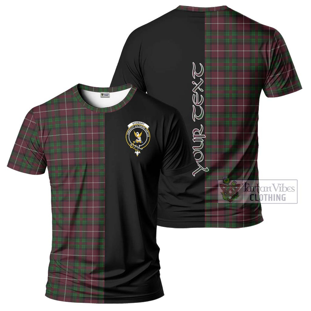 Stewart of Bute Hunting Tartan T-Shirt with Family Crest and Half Of Me Style Kid's Shirt - Tartanvibesclothing Shop