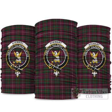 Stewart of Bute Hunting Tartan Neck Gaiters, Tartan Bandanas, Tartan Head Band with Family Crest