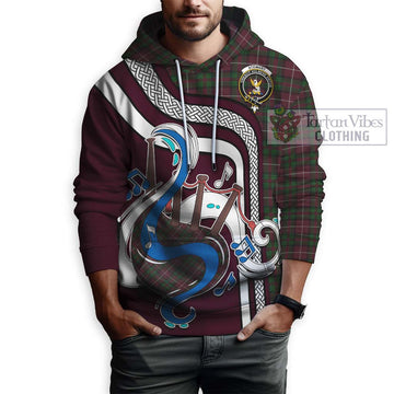 Stewart of Bute Hunting Tartan Hoodie with Epic Bagpipe Style