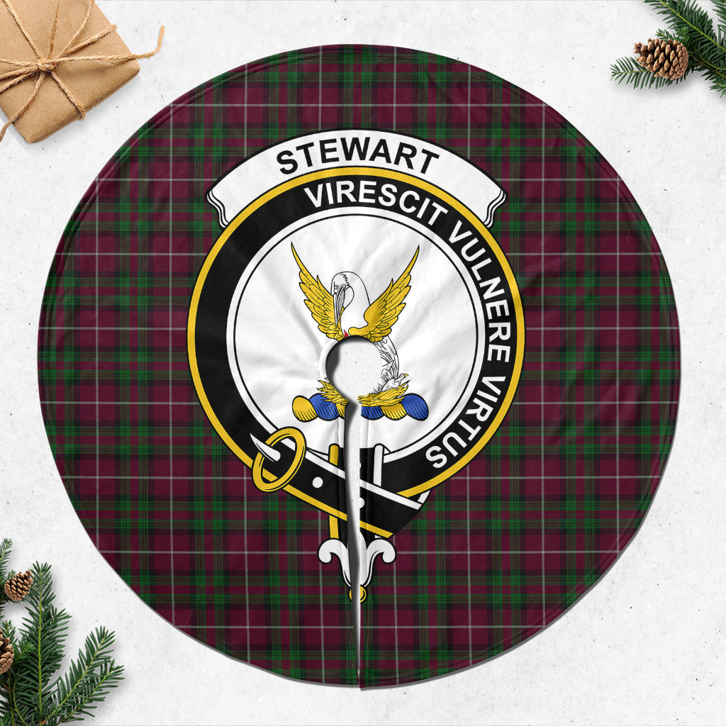 stewart-of-bute-hunting-tartan-christmas-tree-skirt-with-family-crest