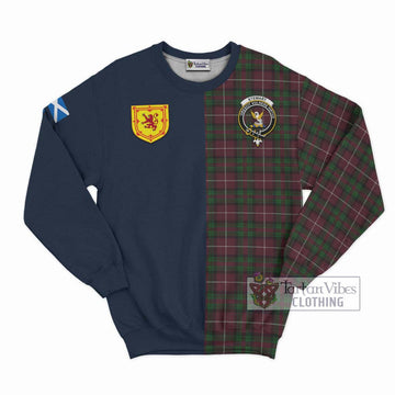 Stewart of Bute Hunting Tartan Sweatshirt Alba with Scottish Lion Royal Arm Half Style