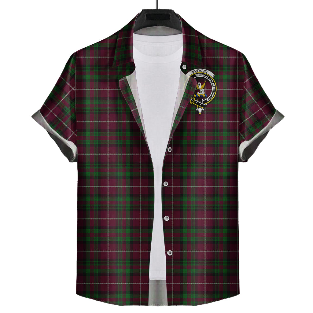 stewart-of-bute-hunting-tartan-short-sleeve-button-down-shirt-with-family-crest