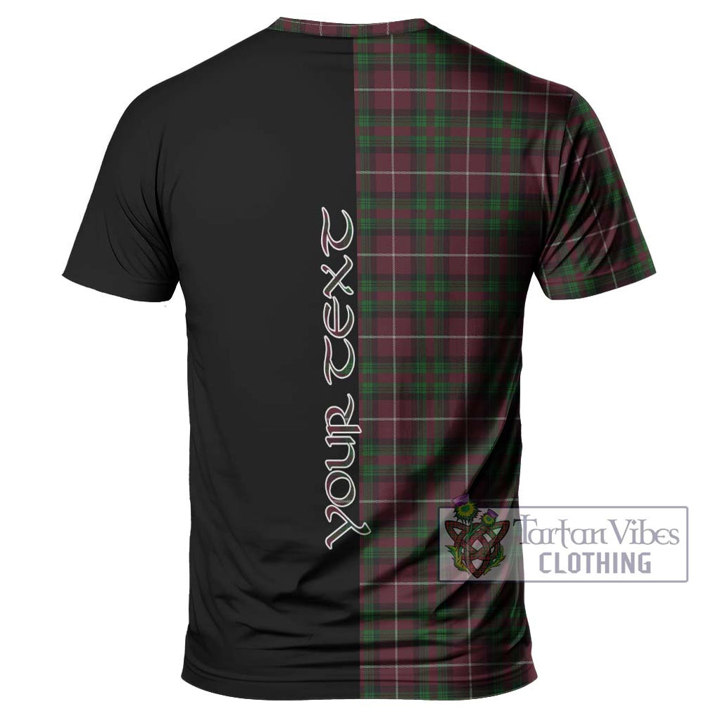 Stewart of Bute Hunting Tartan T-Shirt with Family Crest and Half Of Me Style - Tartanvibesclothing Shop