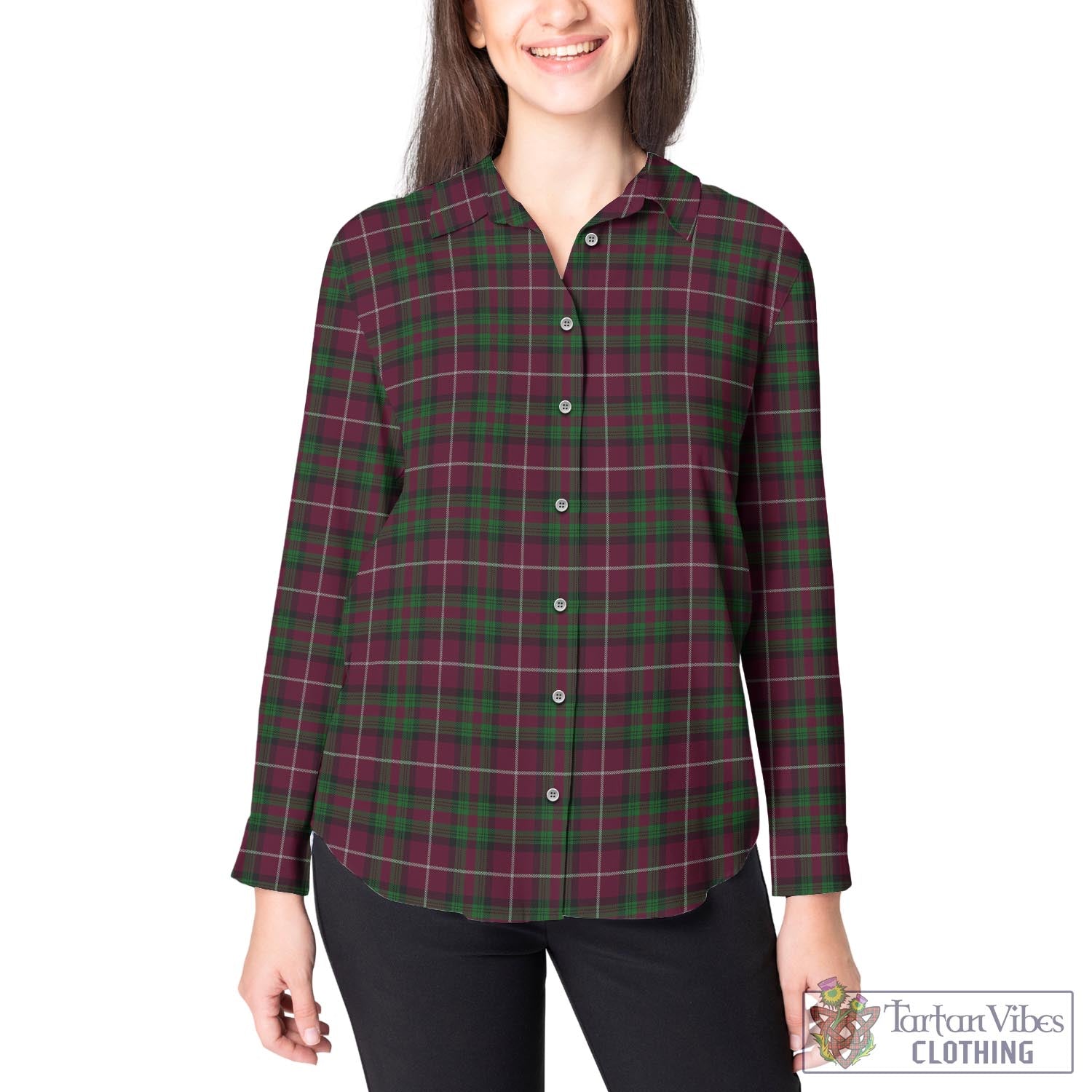 Stewart of Bute Hunting Tartan Womens Casual Shirt