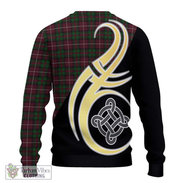 Stewart of Bute Hunting Tartan Ugly Sweater with Family Crest and Celtic Symbol Style