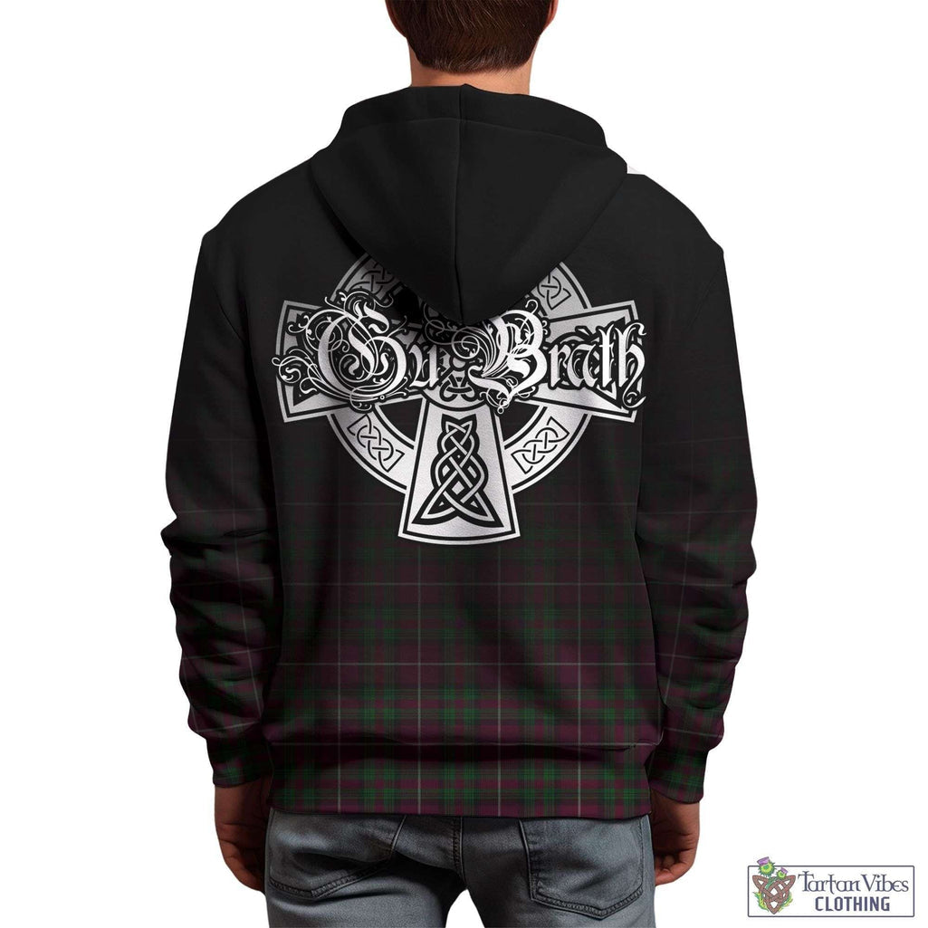 Tartan Vibes Clothing Stewart of Bute Hunting Tartan Hoodie Featuring Alba Gu Brath Family Crest Celtic Inspired