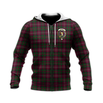 Stewart of Bute Hunting Tartan Knitted Hoodie with Family Crest