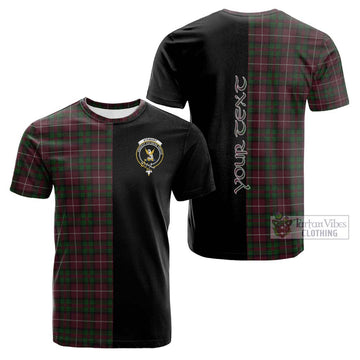 Stewart of Bute Hunting Tartan Cotton T-shirt with Family Crest and Half Of Me Style