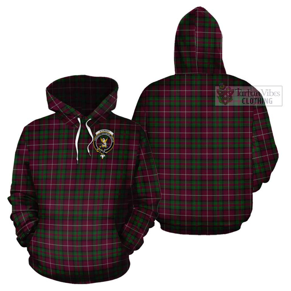 Stewart of Bute Hunting Tartan Cotton Hoodie with Family Crest Pullover Hoodie - Tartan Vibes Clothing