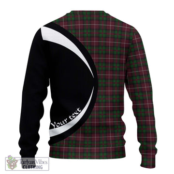 Stewart of Bute Hunting Tartan Ugly Sweater with Family Crest Circle Style