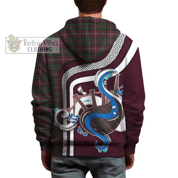 Stewart of Bute Hunting Tartan Hoodie with Epic Bagpipe Style