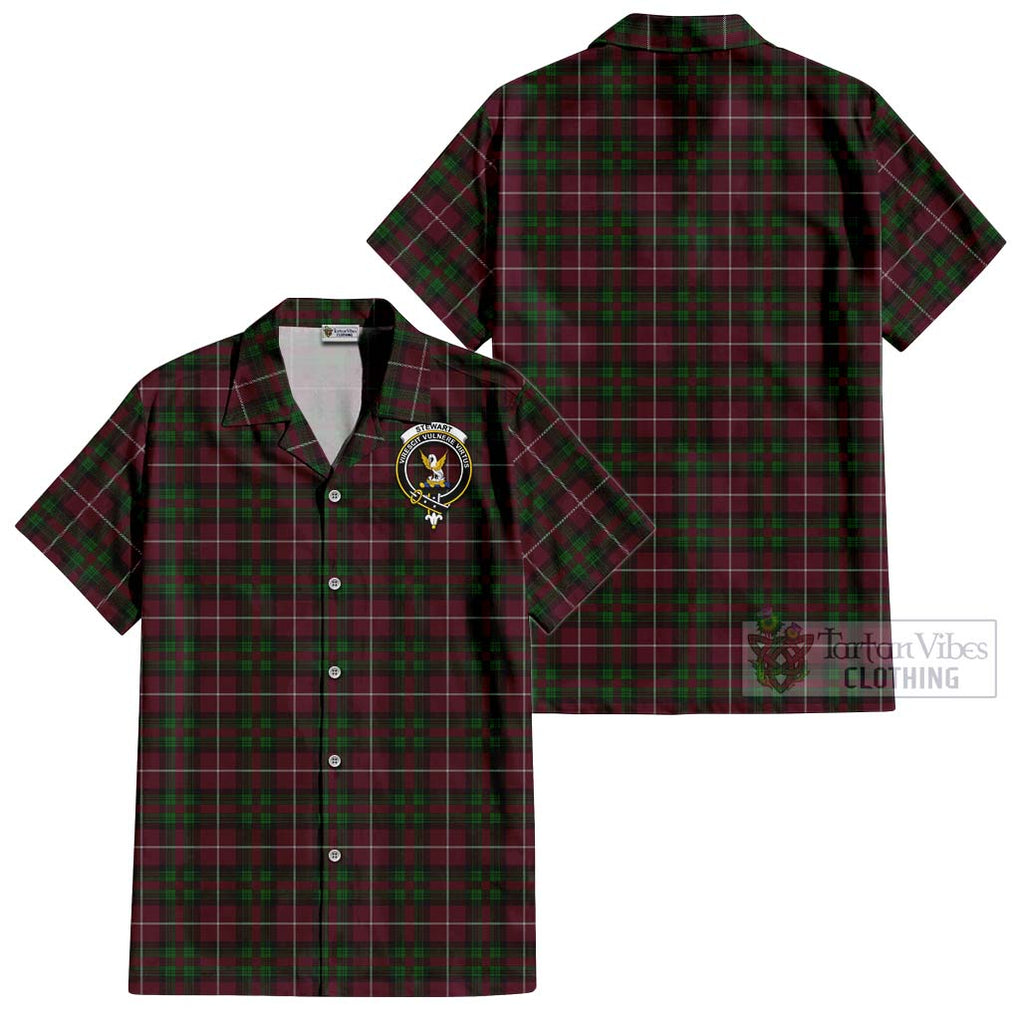 Stewart of Bute Hunting Tartan Cotton Hawaiian Shirt with Family Crest Kid - Tartan Vibes Clothing