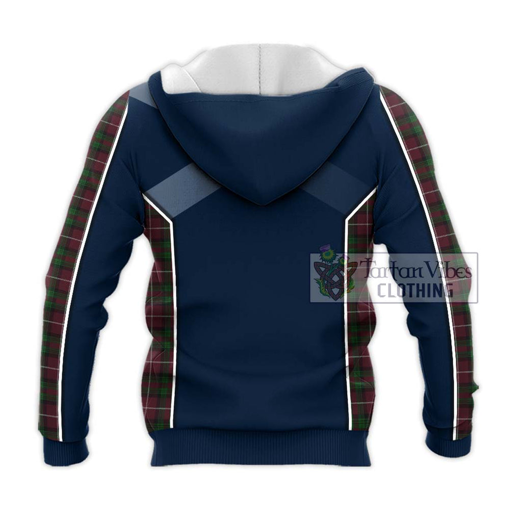 Stewart of Bute Hunting Tartan Knitted Hoodie with Family Crest and Lion Rampant Vibes Sport Style - Tartan Vibes Clothing