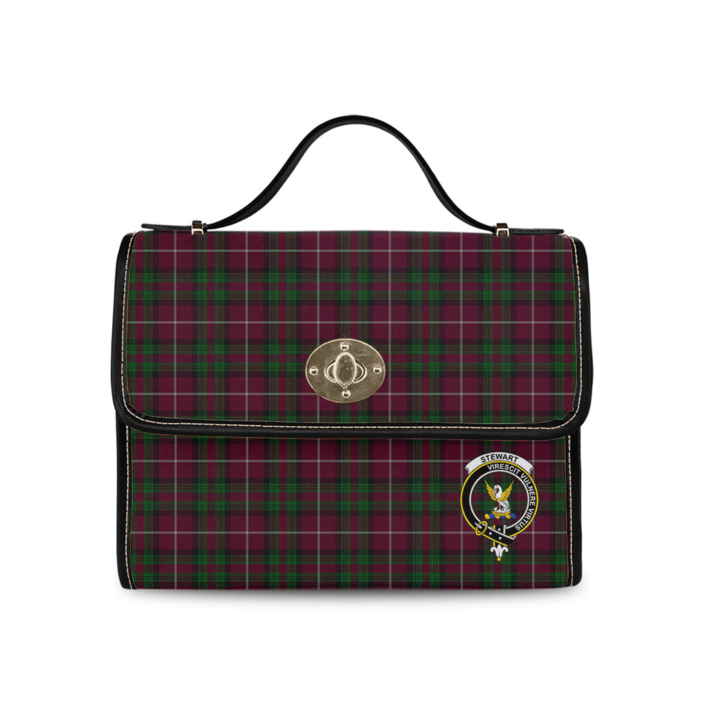 stewart-of-bute-hunting-tartan-leather-strap-waterproof-canvas-bag-with-family-crest