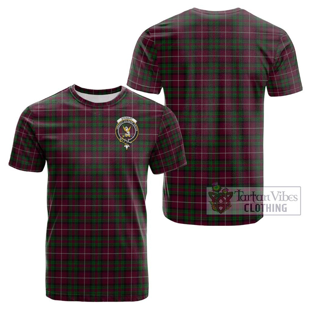 Stewart of Bute Hunting Tartan Cotton T-Shirt with Family Crest Kid's Shirt - Tartanvibesclothing Shop