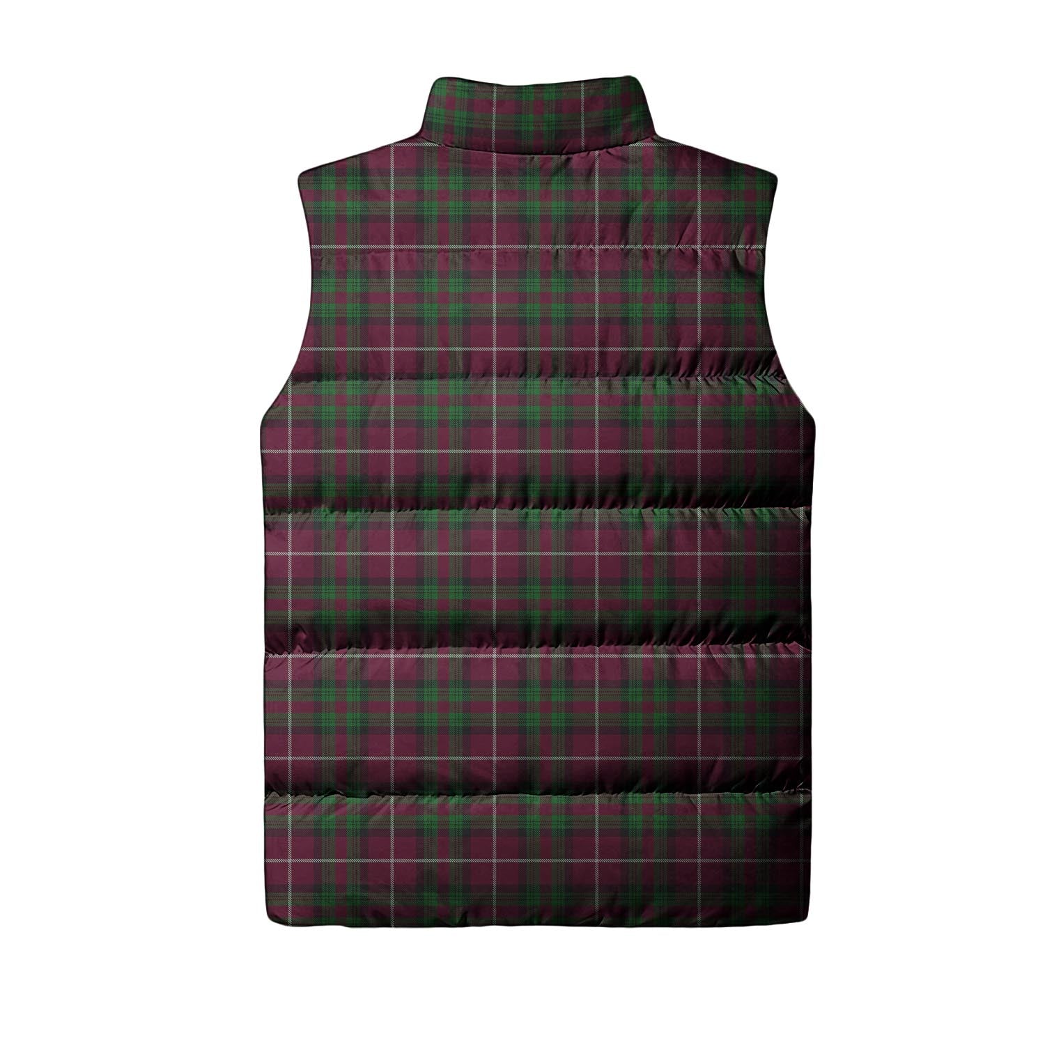 Stewart of Bute Hunting Tartan Sleeveless Puffer Jacket with Family Crest - Tartanvibesclothing