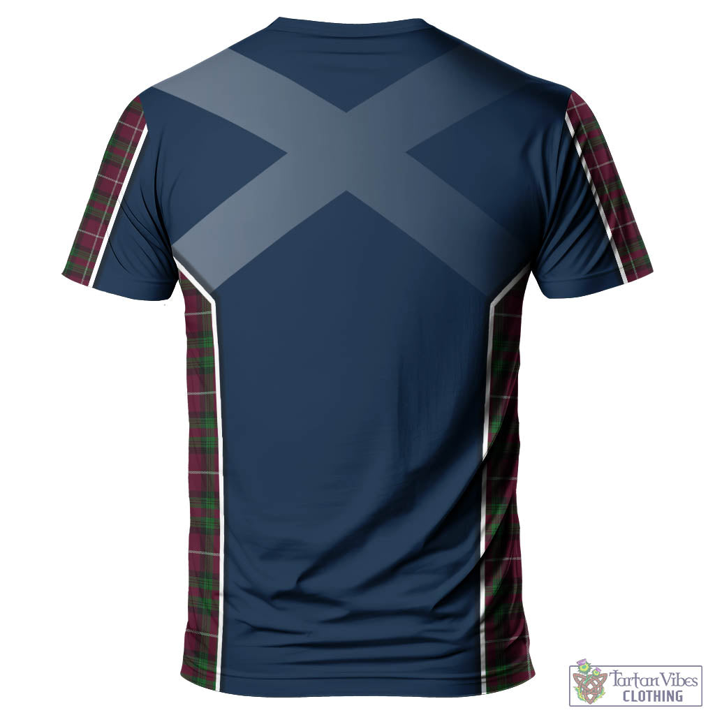 Tartan Vibes Clothing Stewart of Bute Hunting Tartan T-Shirt with Family Crest and Scottish Thistle Vibes Sport Style