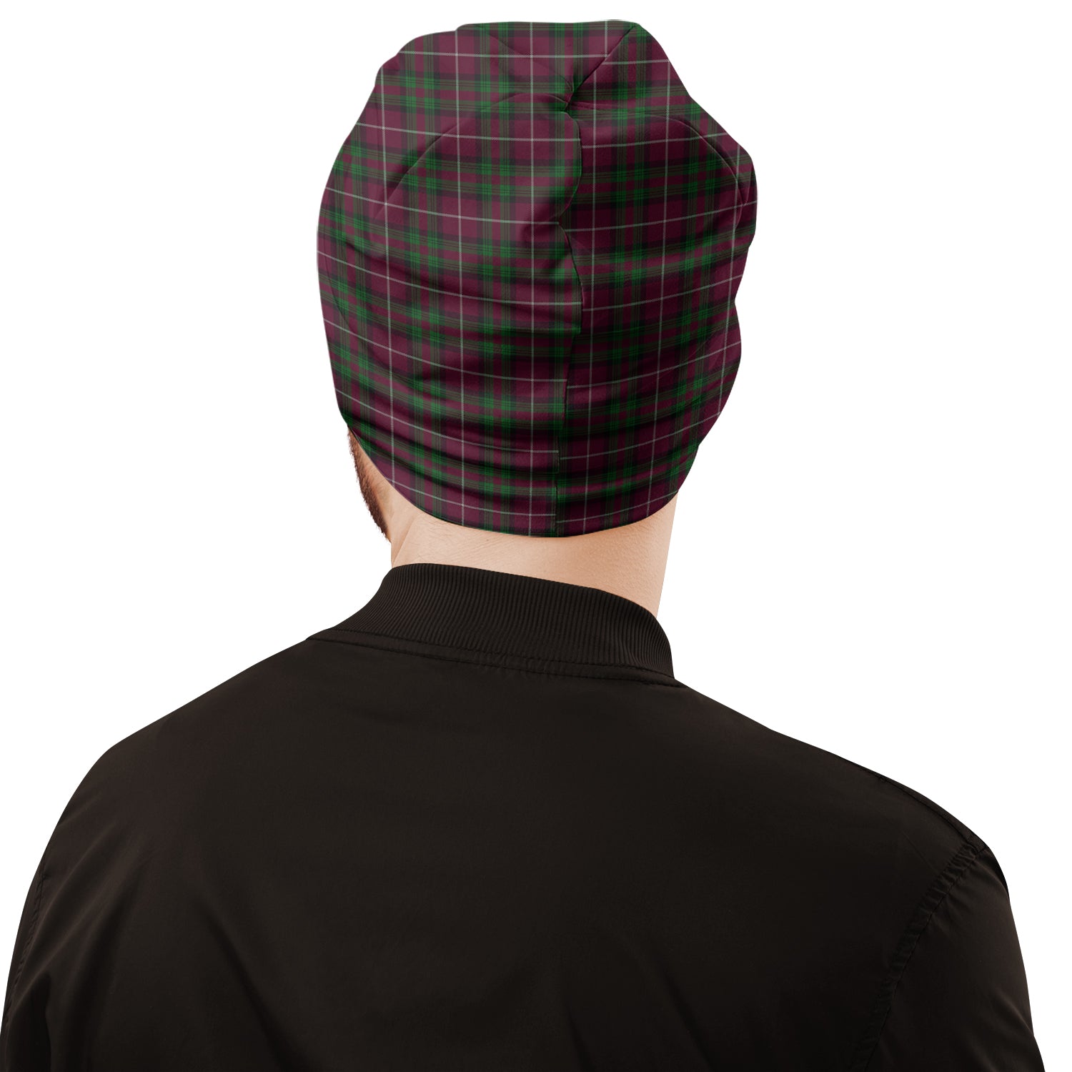 Stewart of Bute Hunting Tartan Beanies Hat with Family Crest - Tartan Vibes Clothing