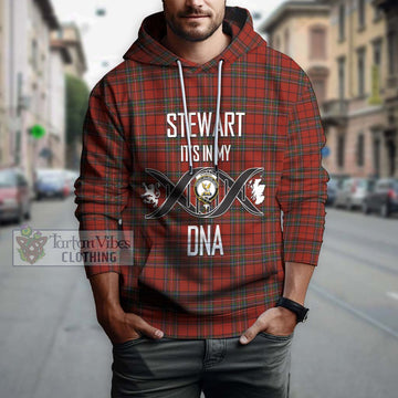 Stewart of Galloway Tartan Hoodie with Family Crest DNA In Me Style