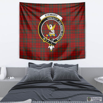 Stewart of Galloway Tartan Tapestry Wall Hanging and Home Decor for Room with Family Crest