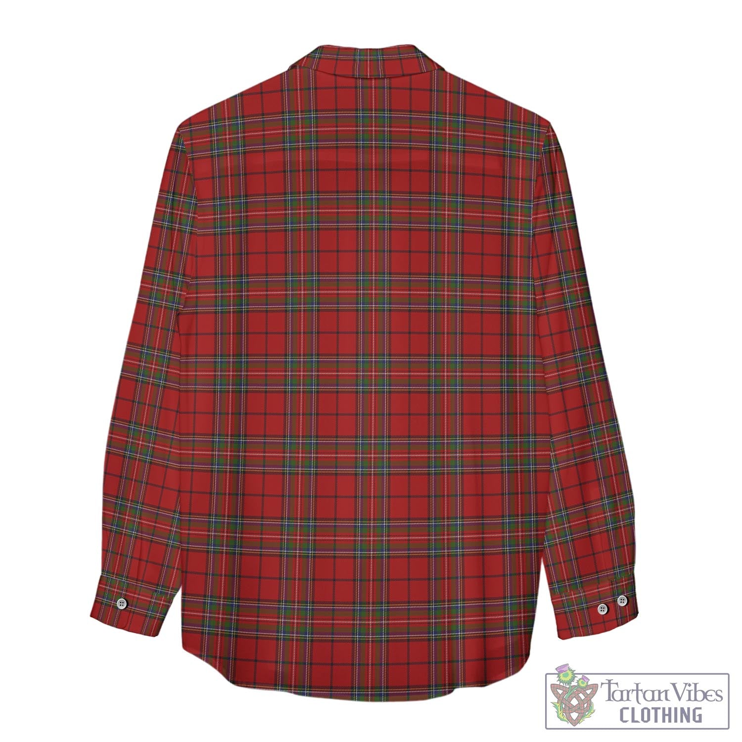 Tartan Vibes Clothing Stewart of Galloway Tartan Womens Casual Shirt with Family Crest