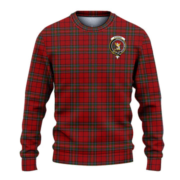 Stewart of Galloway Tartan Ugly Sweater with Family Crest