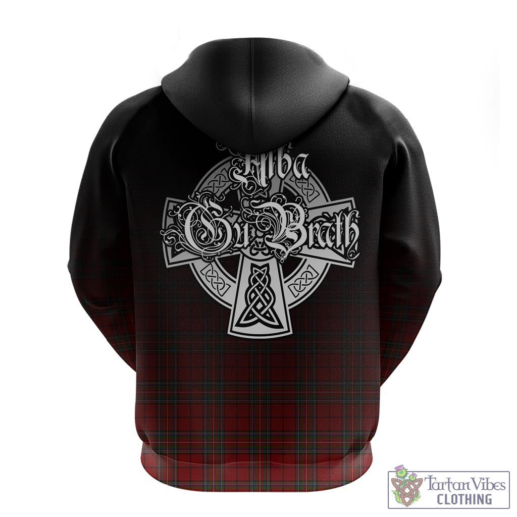 Tartan Vibes Clothing Stewart of Galloway Tartan Hoodie Featuring Alba Gu Brath Family Crest Celtic Inspired